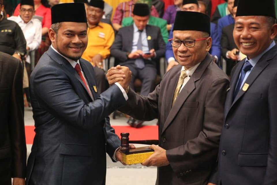 Amanah Sebagai Ketua DPRD Kota Pekanbaru Periode 2019-2024 Resmi di Emban Hamdani MS, SIP