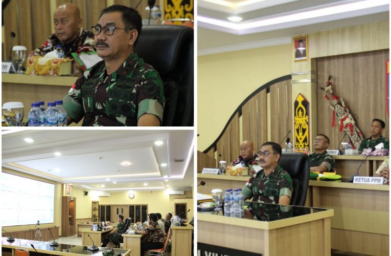 Secara Virtual, Pangdam XII/Tpr Ikuti Komsos dengan Keluarga Besar TNI Tingkat Pusat