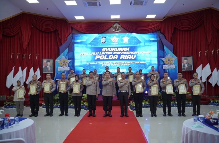 Satlantas Polres Inhu Terima Penghargaan Kapolda Riau, Ini Prestasinya
