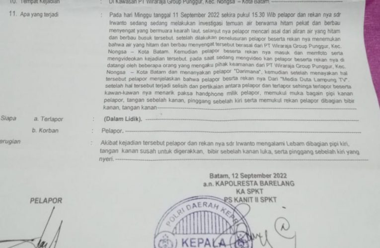 DPP GWI mengutuk keras terhadap perlakuan penganiayaan 2 wartawan di kepulauan Riau