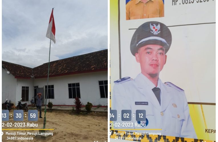 Desa Tanjung Menang Raya Biarkan Bendera Merah Putih Robek Dan Kusam
