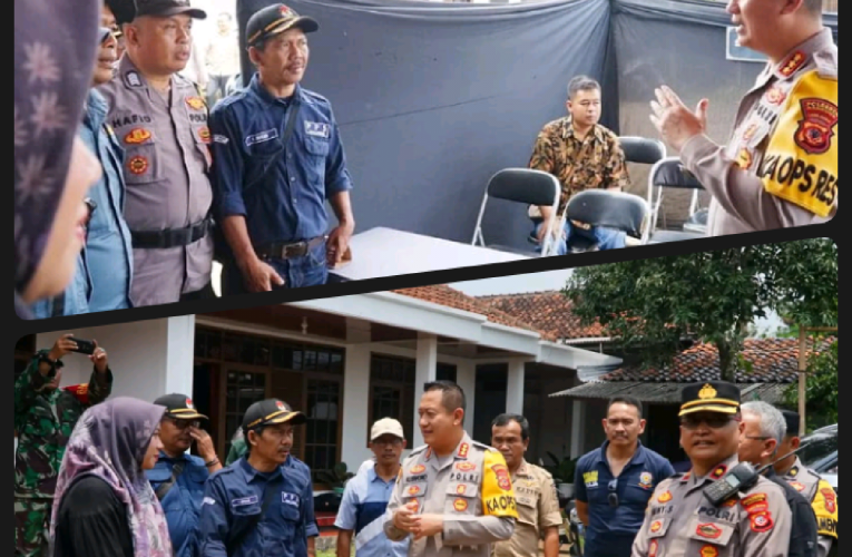 Kapolresta Bandung Cek Personel Pengamanan, Distribusi Logistik dan TPS Pemilu 2024